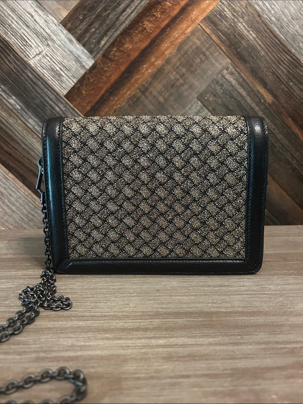 Bottega Veneta Intrecciato Knitted Flap Wallet
